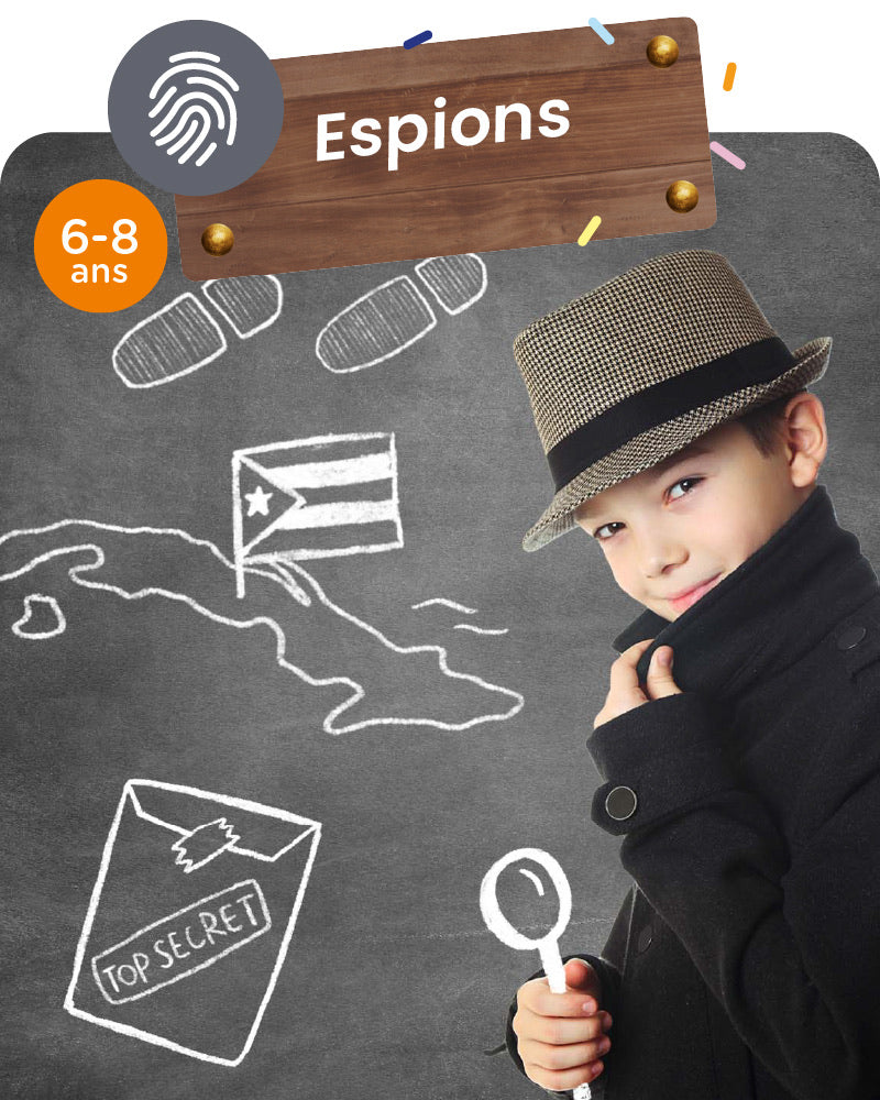 Chasse au trésor Espions 6-8 ans