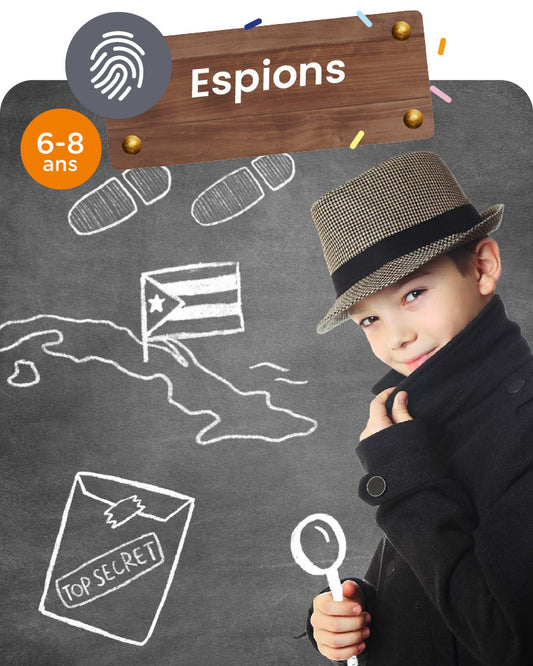 Chasse au trésor Espions 6-8 ans
